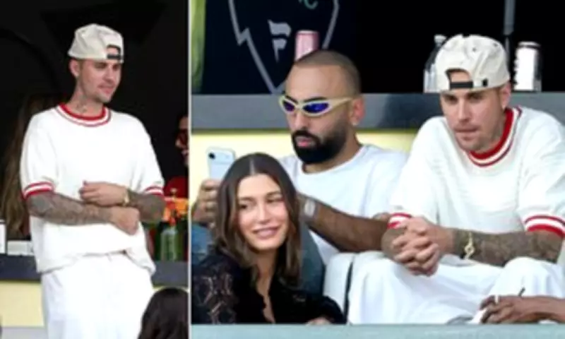 Justin Bieber Spotted at Football Game Amid Usher Feud Rumours