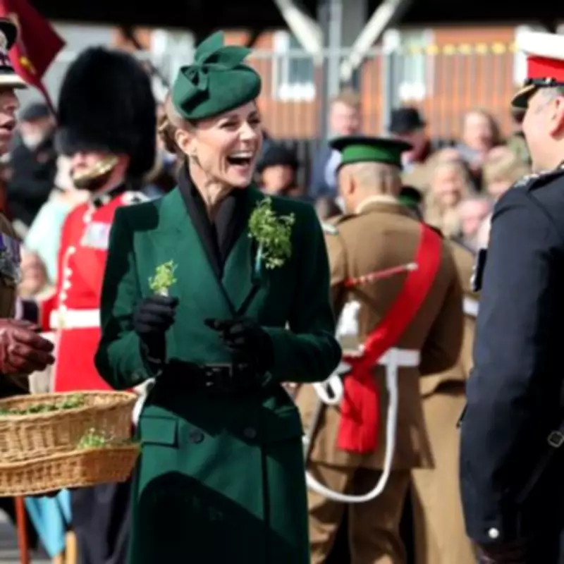 Kate Middleton Returns in Green for St Patrick's Day Irish Guards Tradition