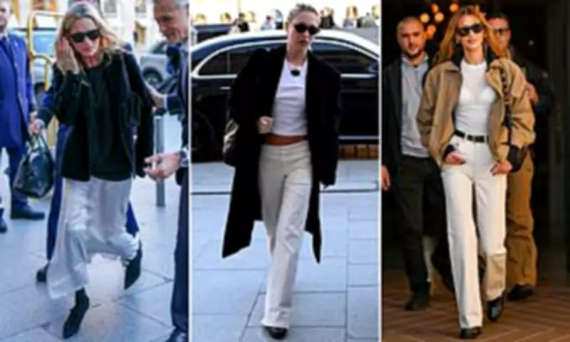 Kate Moss and Daughter Lila Arrive in Paris for Fashion Week in Matching Looks