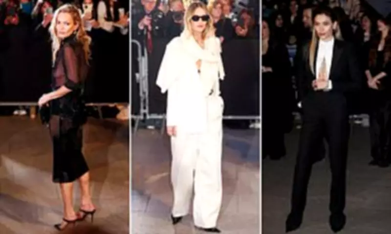 Kate Moss Stuns at Tom Ford Show with Rosie Huntington-Whiteley and Paris Jackson
