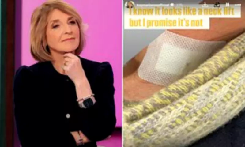 Kaye Adams Shares Mysterious Neck Injury Photo Amid BBC Exit Controversy