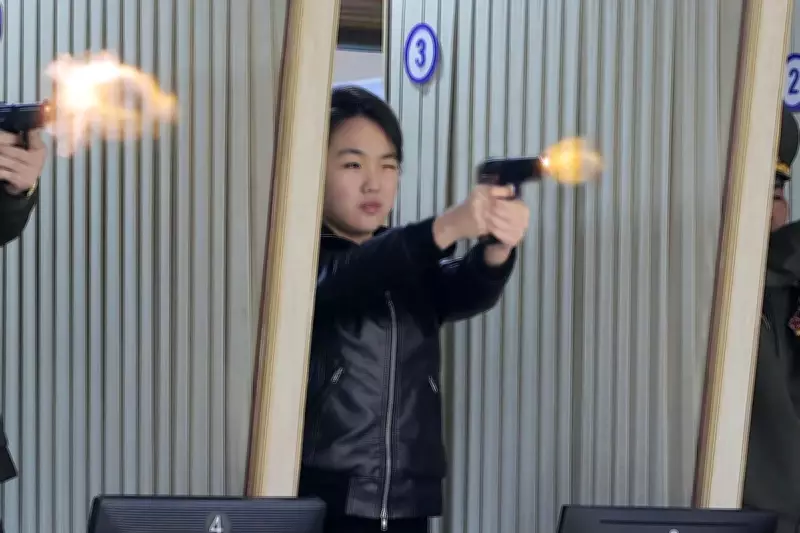 Kim Jong Un and Daughter Test New Pistols in Succession Hint