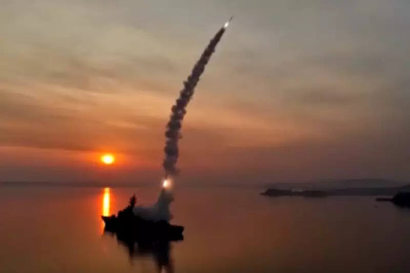 Kim Jong Un Oversees Strategic Cruise Missile Test from New North Korean Destroyer