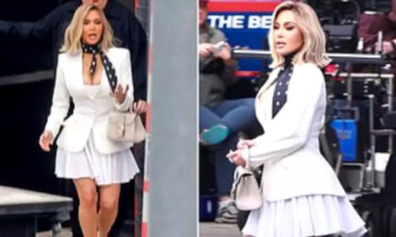 Kim Kardashian's Blonde Wig Transformation on Netflix's The Fifth Wheel Set