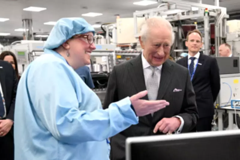 King Charles Jokes About 'Disaster' Plaque Unveiling at Solar Panel Firm Visit