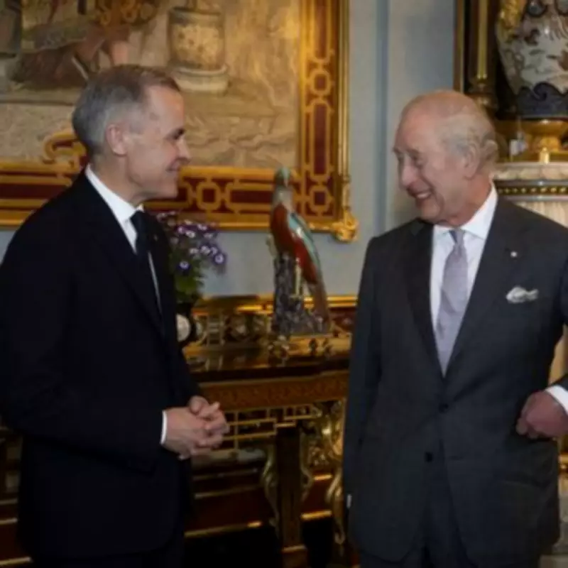 King Charles' Palace Photo with Canadian PM Mark Carney Sparks Amusing Illusion Debate