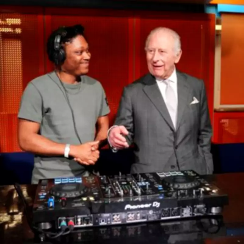 King Charles Tries DJing During Manchester Visit to Youth Creative Foundation