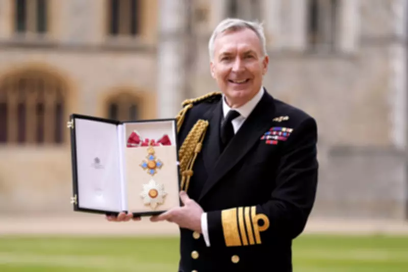 King Discusses Middle East Turmoil at Former Forces Chief's Investiture