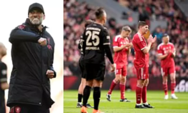 Klopp's Iconic Fist Pumps Return to Anfield in Legends Charity Match