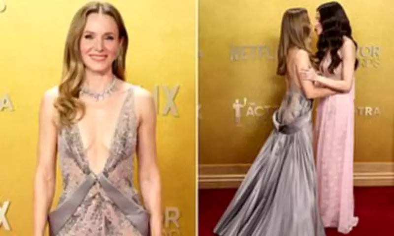 Kristen Bell Stuns in See-Through Gown at Actor Awards Red Carpet