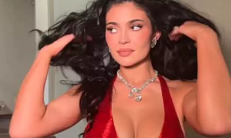 Kylie Jenner Stuns in Revealing Dress as Oscars Tension Builds with Chalamet