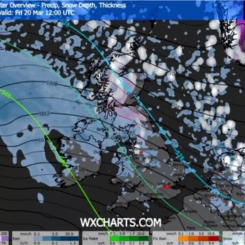 Late March Blizzard to Hit 11 UK Cities with 597-Mile Snow Blanket
