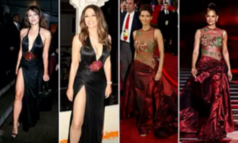 Liz Hurley and Hollywood Stars Rewear Iconic Decades-Old Fashion Gowns