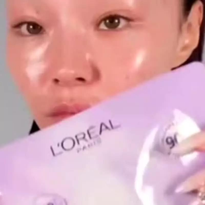 L'Oreal's £3 Hydrogel Mask Turns Transparent for Glass Skin Results