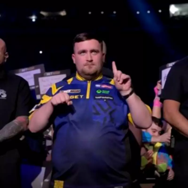 Luke Littler Trolls Nottingham Forest Fans with Cheeky Gesture at Darts Event
