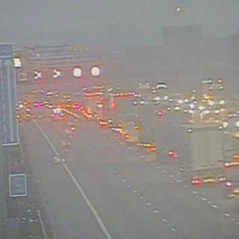 M1 Motorway Crash Causes Major Delays Near East Midlands Airport