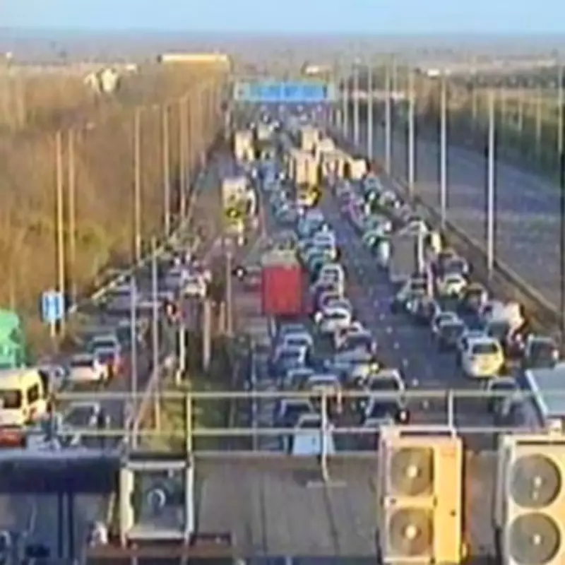 M1 Motorway Shut Both Ways at Leicester Forest East Services