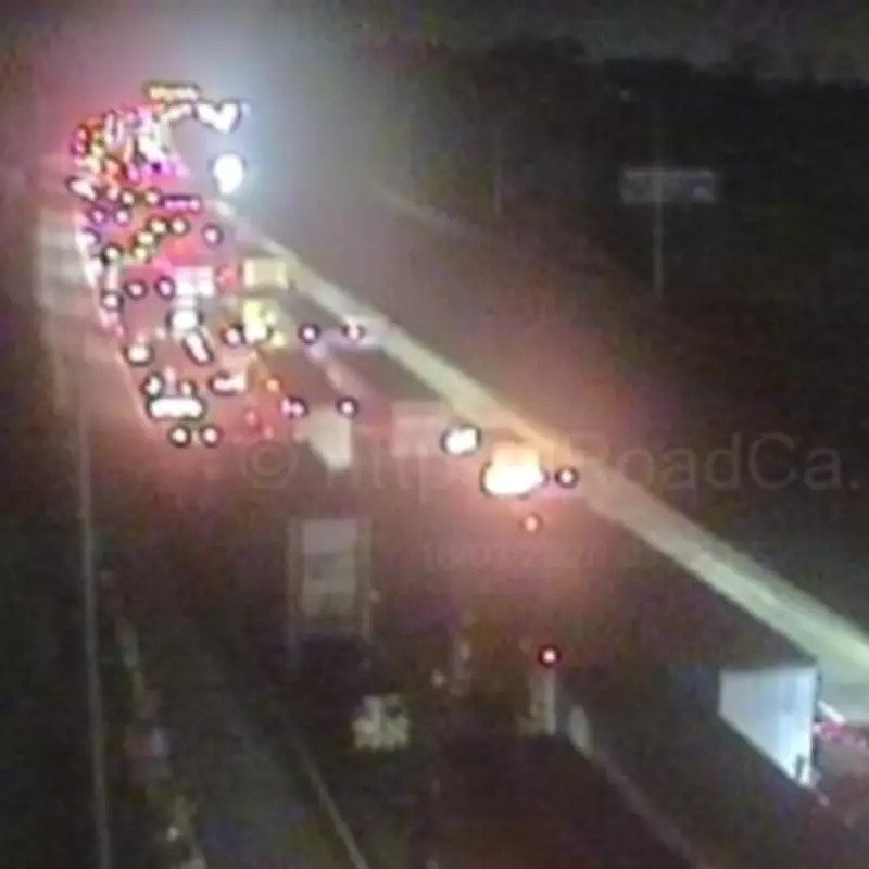 M25 Motorway Shut After Three-Lorry Crash in Essex, Major Delays Expected