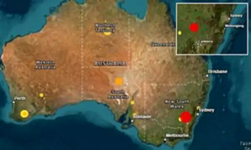 Magnitude 4.5 Earthquake Shakes Central NSW, Felt in Sydney and Canberra