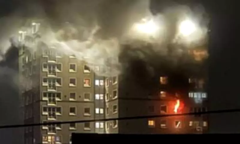 Man Dies in Motherwell Tower Block Fire After Falling from Twelfth Floor