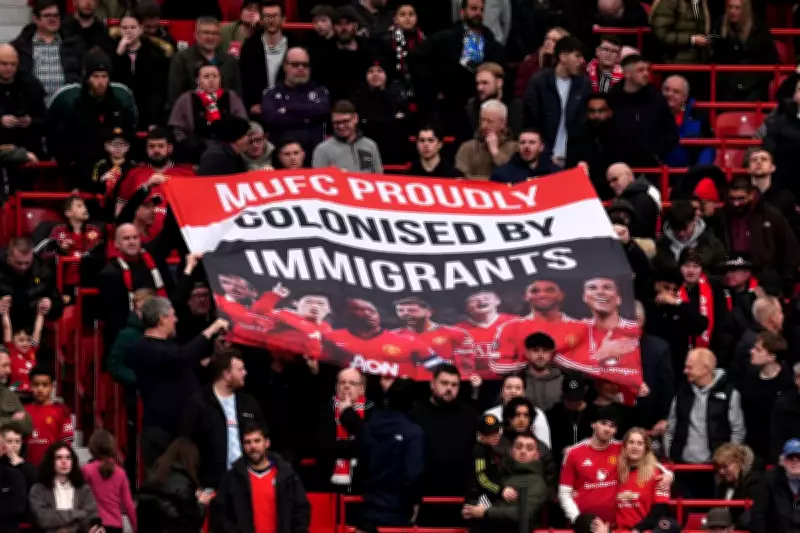 Manchester United Fans Display 'Proudly Colonised by Immigrants' Banner