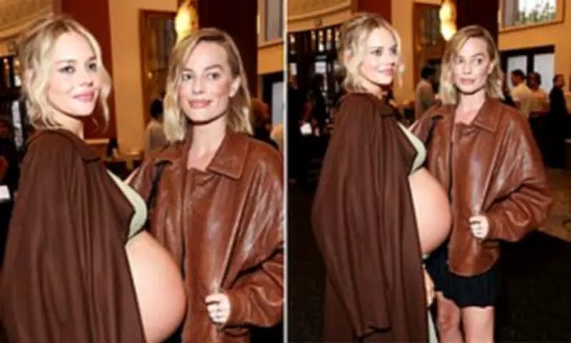 Margot Robbie and Samara Weaving's Doppelganger Duo Stuns at LA Premiere