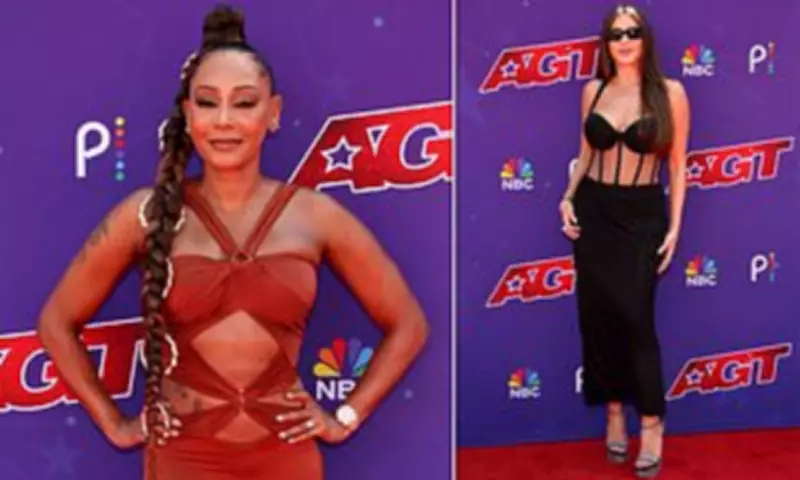 Mel B and Sofia Vergara Film America's Got Talent in Pasadena