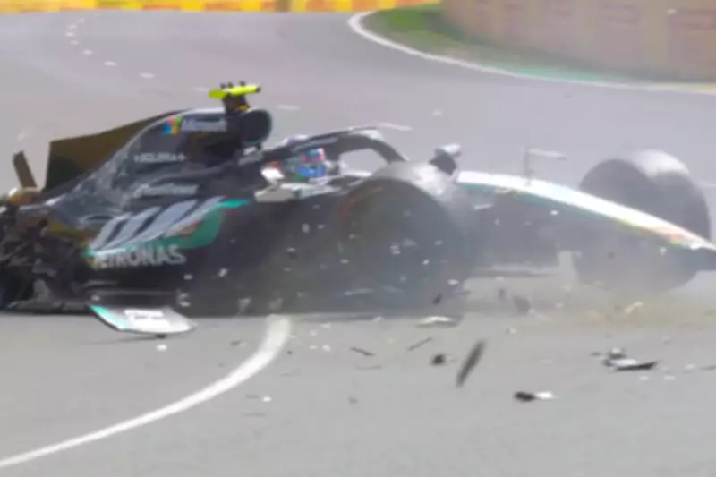 Mercedes Teen Kimi Antonelli Survives 25G+ Crash at Australian GP Practice