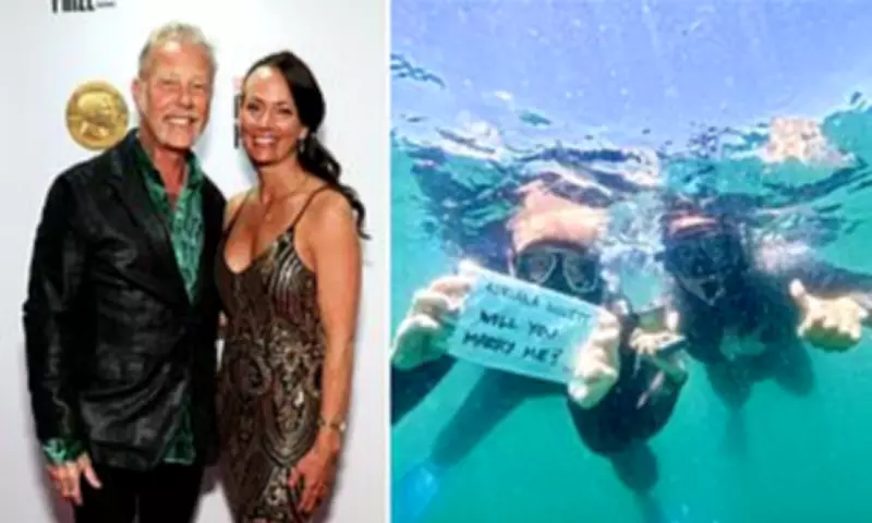 Metallica's James Hetfield Engaged in Underwater Proposal to Adriana Gillett