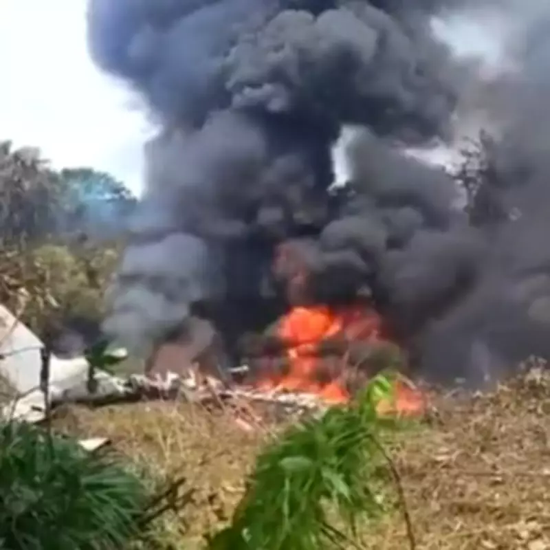 Military Jet Crash in Colombia: Over 100 Feared Aboard as Fireball Erupts