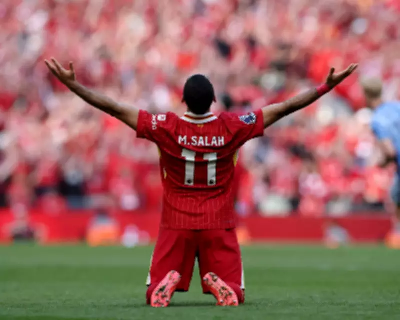 Mohamed Salah Celebrates Second Premier League Title with Liverpool