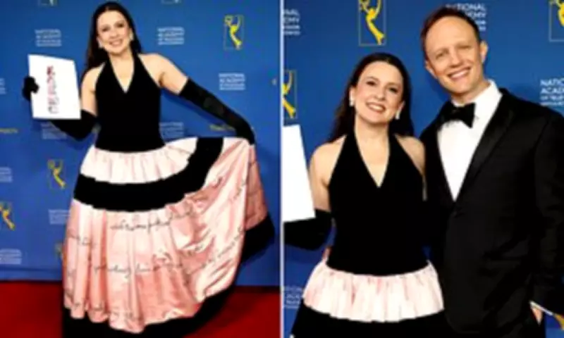 Ms. Rachel's Embroidered Gown Highlights Children's Hopes at Emmy Awards