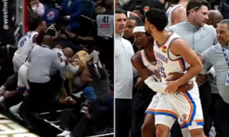 NBA Court Brawl Erupts Between Thunder and Wizards, Four Players Ejected