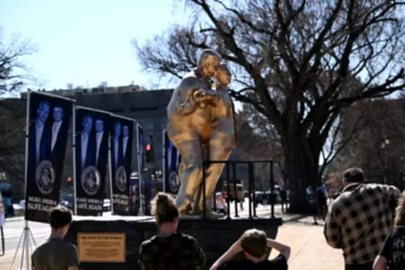 New 'King of the World' Statue of Trump and Epstein Erected on National Mall