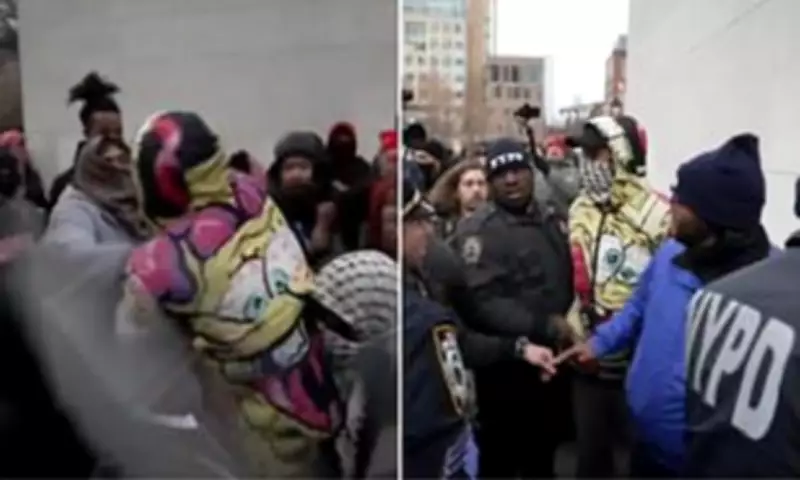 New York Vigil for Iranian Leader Descends into Violent Brawl