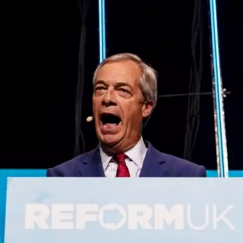 Nigel Farage and Robert Jenrick Stage 'Cheaper Holidays' Event at London Airport