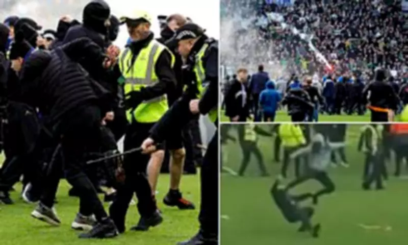 Old Firm Derby Descends into Chaos as Fans Invade Ibrox Pitch After Penalty Shootout