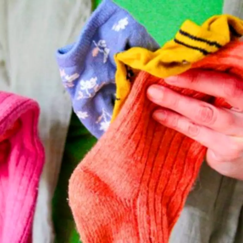 Old Socks Cleaning Hack Traps Dust on Skirting Boards and Blinds