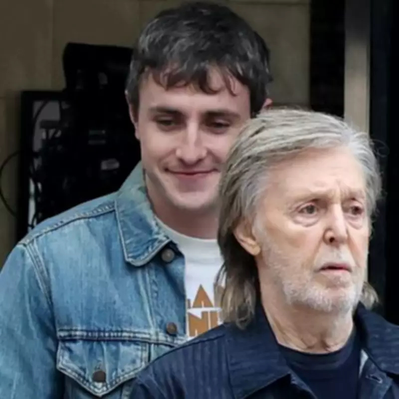 Paul Mescal Films Beatles Documentary with Sir Paul McCartney in London
