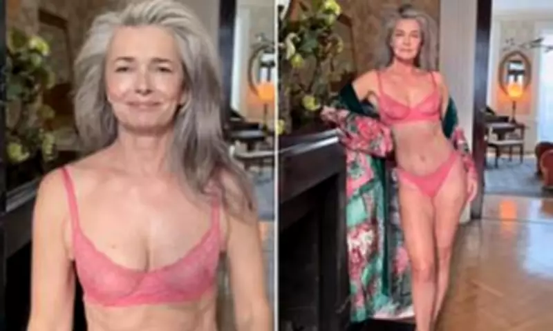 Paulina Porizkova Shares Body Positivity Message in Pink Lingerie Instagram Video