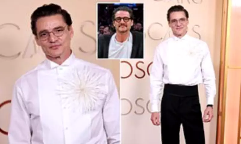 Pedro Pascal's Mustache-Free Oscars Look Sparks Clone Conspiracy Theories