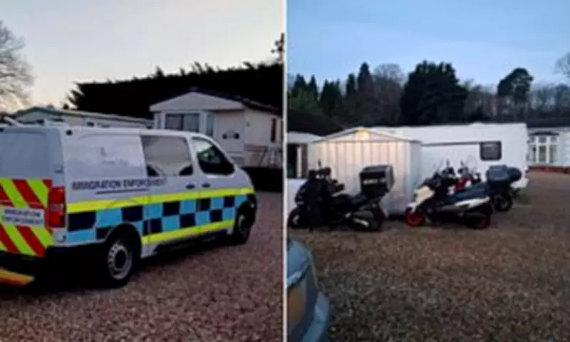 Police Raid Bromley Caravan Park, Arrest 18 Illegal Migrants Working as Delivery Riders
