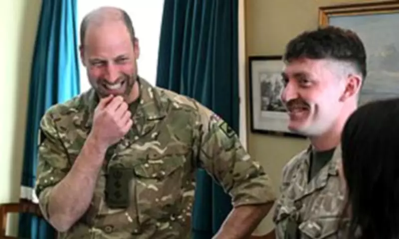 Prince William Considers Shaving Beard for Moustache During Army Visit