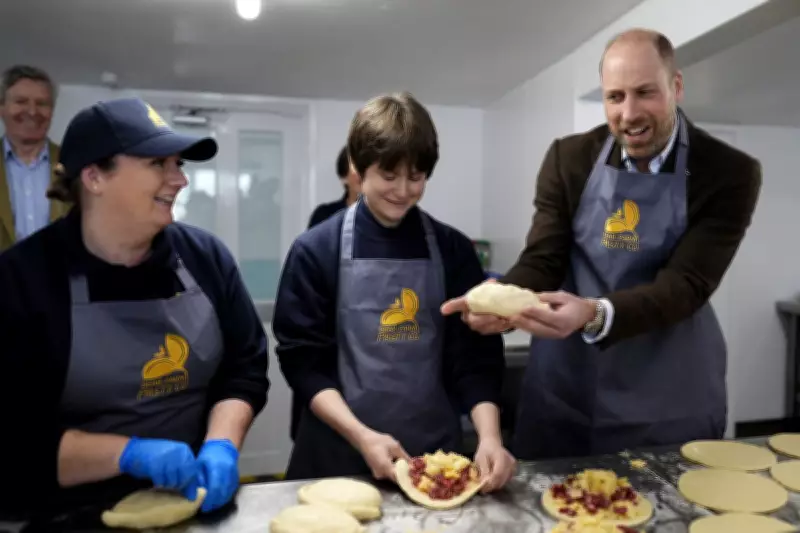 Prince William Tries Pasty Making on St Piran's Day Visit to Storm-Hit Cornwall
