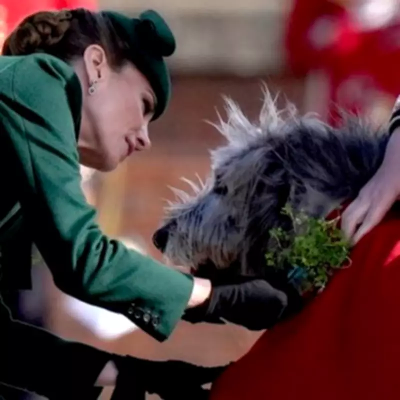 Princess of Wales Celebrates St Patrick's Day with Irish Guards and Mascot