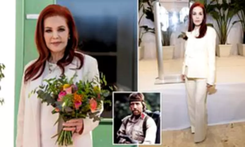 Priscilla Presley Visits Elvis Museum in Denmark Following Chuck Norris Death