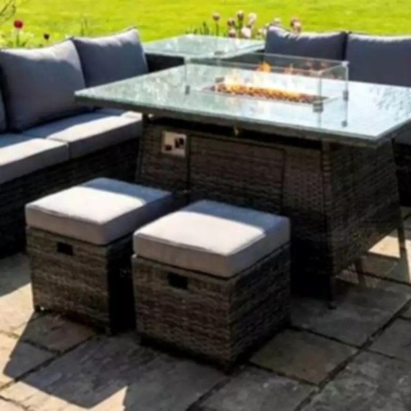 Rattan Dining Set with Firepit Drops to £799, Saving Shoppers Over £1,400