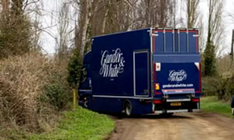Removal Vans Arrive at Andrew's Norfolk Home Ahead of Easter Move