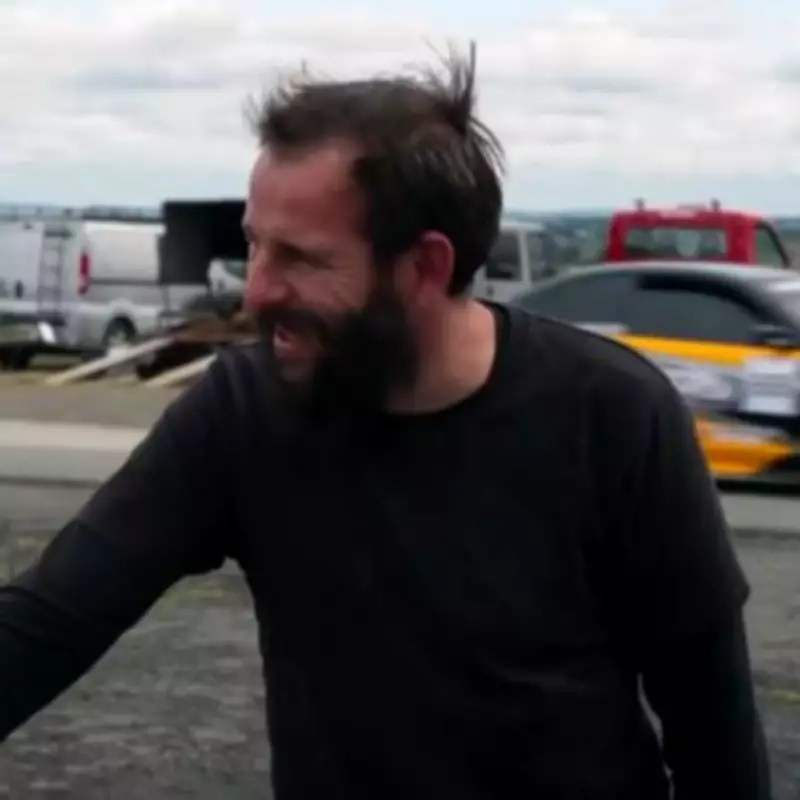 Repair Shop's Dom Chinea Stunned as Drift Car Crashes in Cornish Workshop