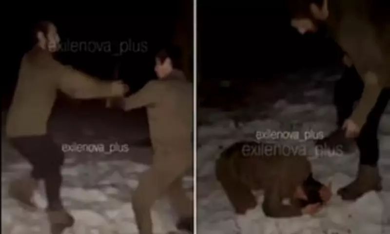 Russian Commander Forces Ethnic Soldiers to Fight in Snow for Entertainment